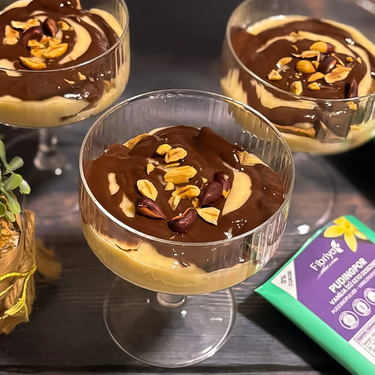 Fibriya vanilkový pudinkový prášek – keto dezert 40g