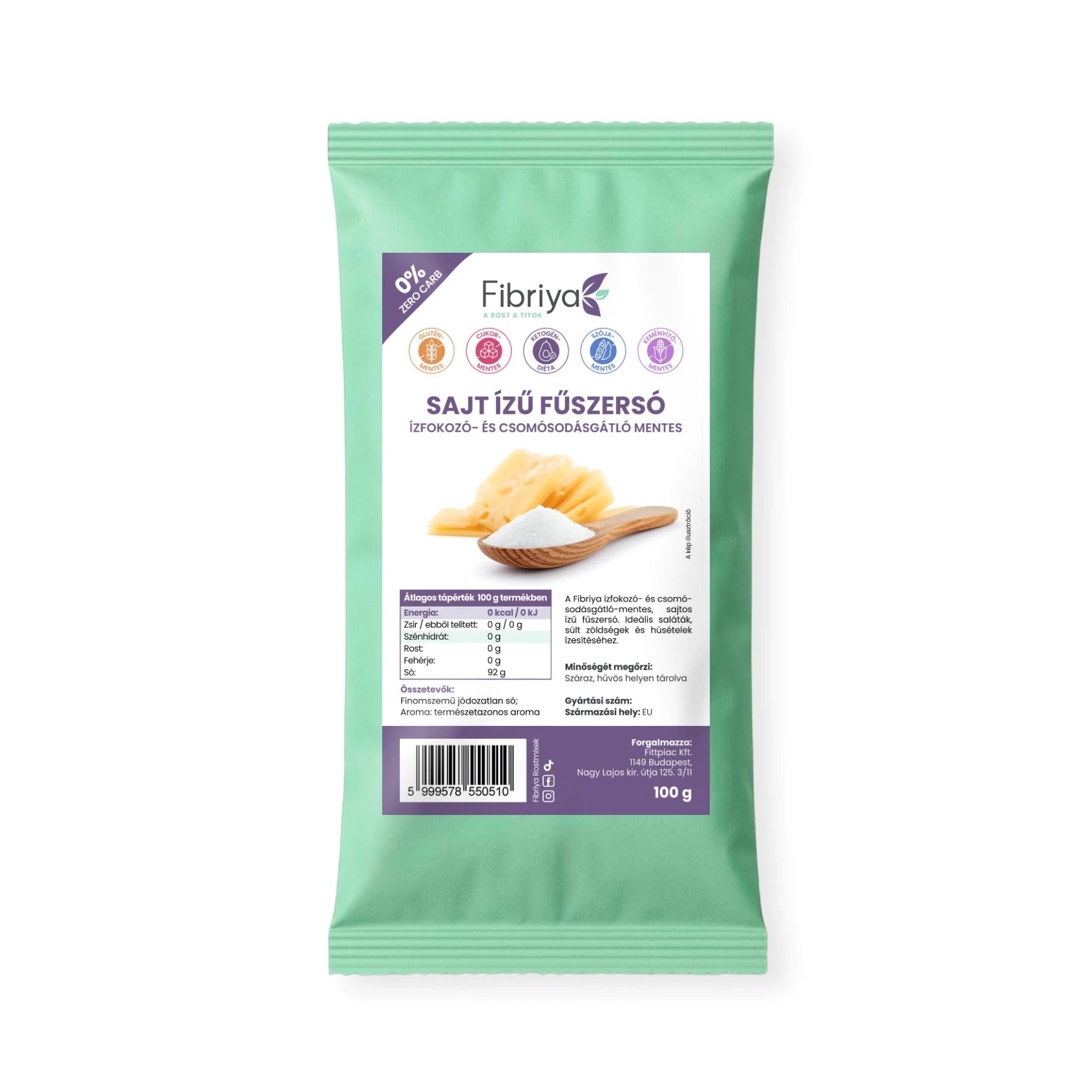 Fibriya Käse Gewürzsalz – Ohne Geschmacksverstärker & Rieselhilfen 100g