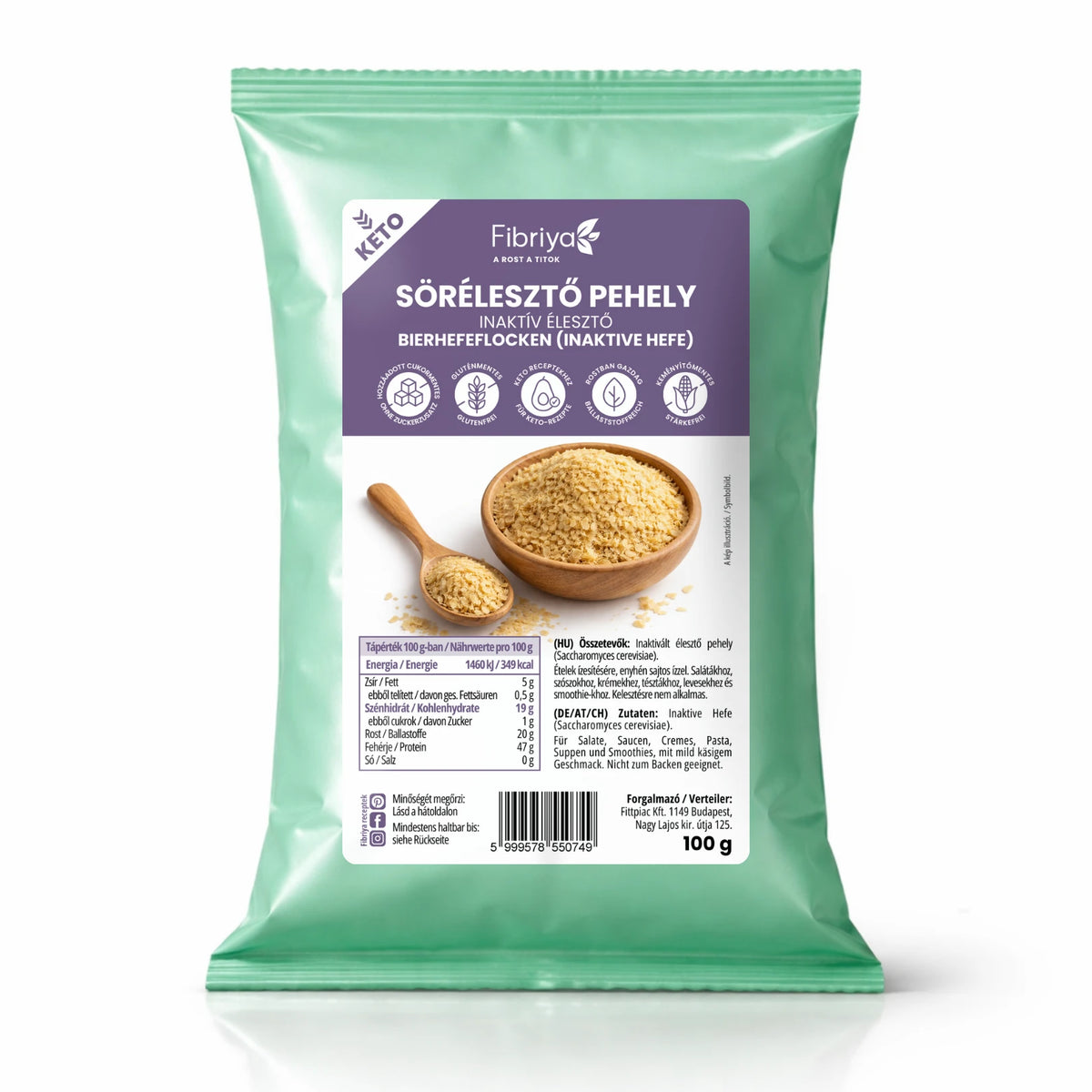 Fibriya Bierhefeflocken - Inaktive Hefe 100g