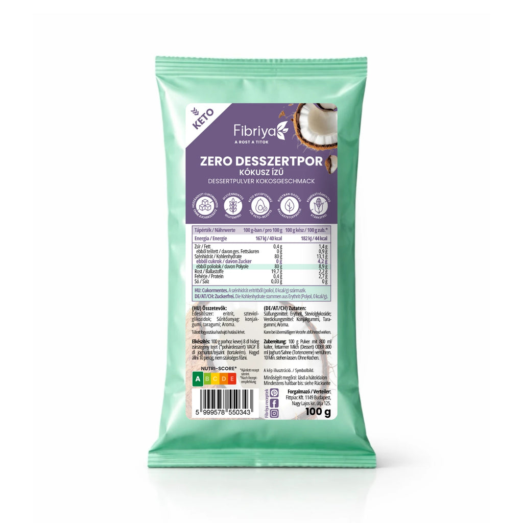 Fibriya Zero Dessertpulver Kokos 100g